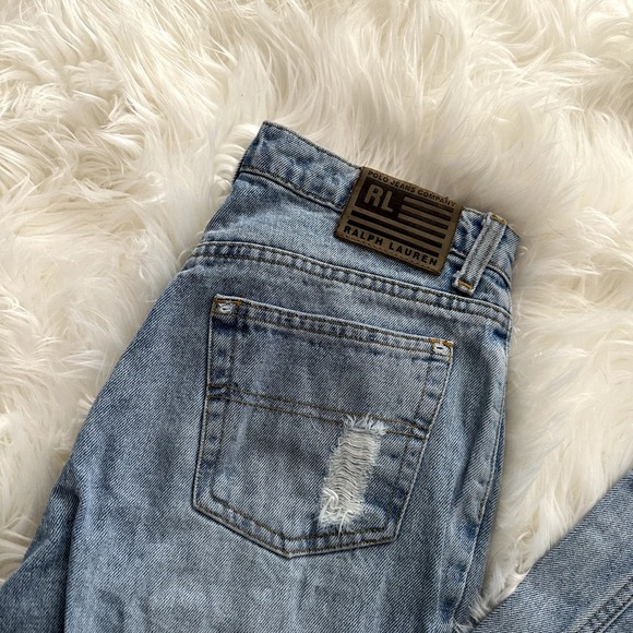 Vintage Polo Ralph Lauren Saturday Jean 4 x 29 Light Wash Blue Denim - Picture 2 of 8